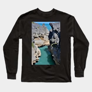 Nouvelle Zélande - Punakaiki, Les Pancakes Long Sleeve T-Shirt